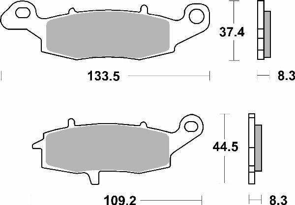 Brembo 07KA18SA - Гальмівні колодки, дискові гальма autozip.com.ua