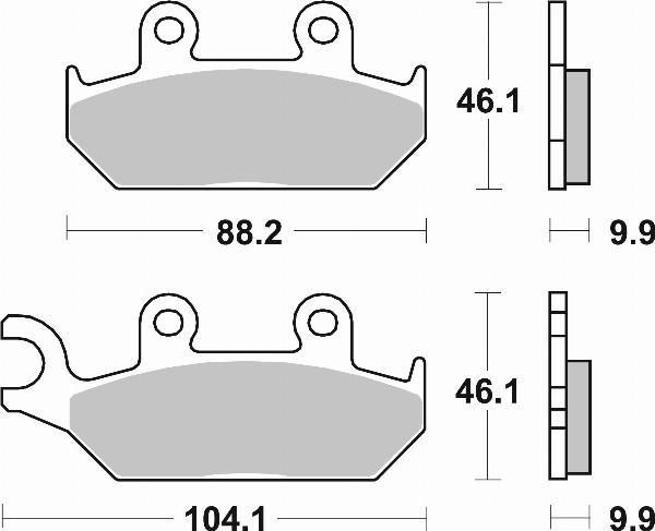 Brembo 07YA25SA - Гальмівні колодки, дискові гальма autozip.com.ua