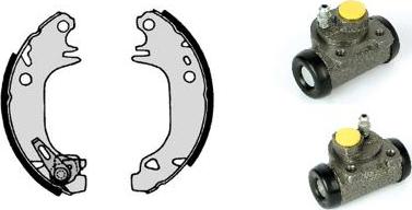 Brembo H 61 046 - Комплект гальм, барабанний механізм autozip.com.ua