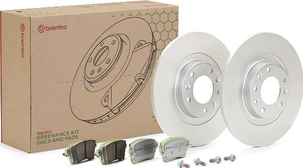 Brembo KT 10 050 - Комплект гальм, дисковий гальмівний механізм autozip.com.ua