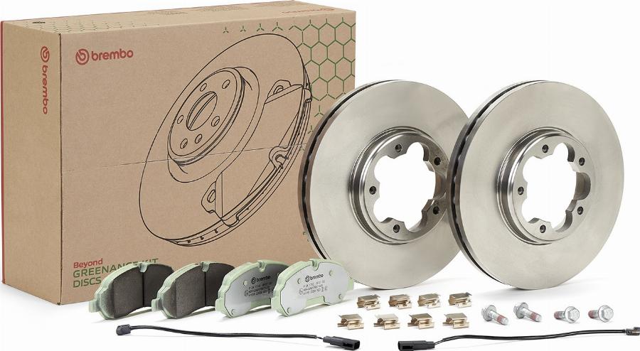 Brembo KT 10 062 - Комплект гальм, дисковий гальмівний механізм autozip.com.ua