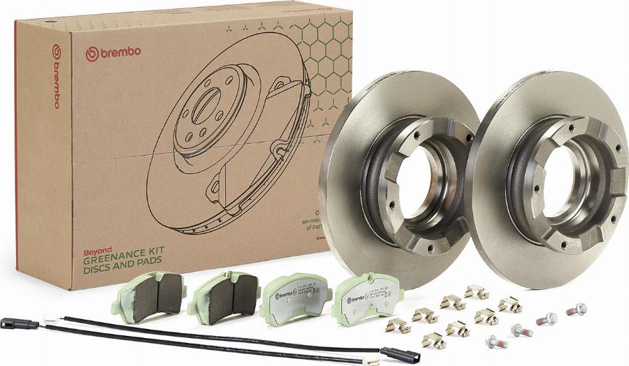 Brembo KT 10 014 - Комплект гальм, дисковий гальмівний механізм autozip.com.ua
