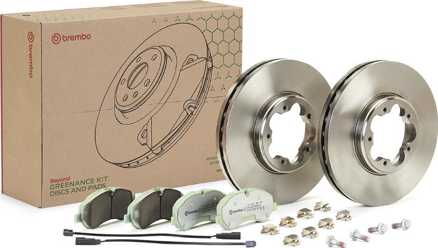 Brembo KT 10 010 - Комплект гальм, дисковий гальмівний механізм autozip.com.ua