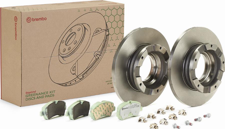 Brembo KT 10 013 - Комплект гальм, дисковий гальмівний механізм autozip.com.ua