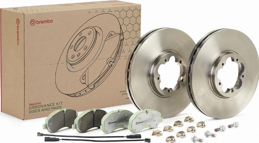Brembo KT 10 012 - Комплект гальм, дисковий гальмівний механізм autozip.com.ua