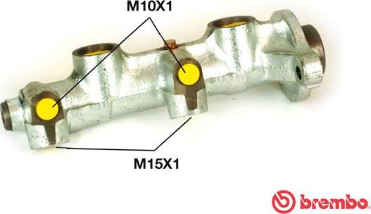 Brembo M 59 046 - Головний гальмівний циліндр autozip.com.ua