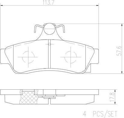 Brembo P99015N - Гальмівні колодки, дискові гальма autozip.com.ua