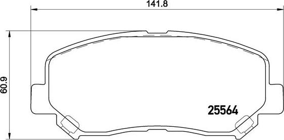 Brembo P 49 045X - Гальмівні колодки, дискові гальма autozip.com.ua