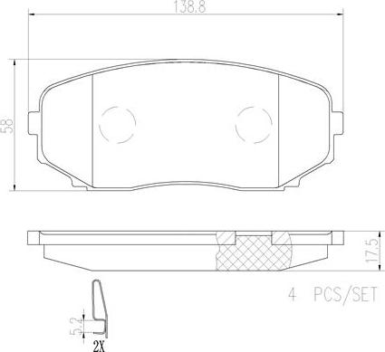 Brembo P49040N - Гальмівні колодки, дискові гальма autozip.com.ua