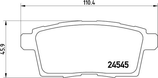 Brembo P 49 041 - Гальмівні колодки, дискові гальма autozip.com.ua