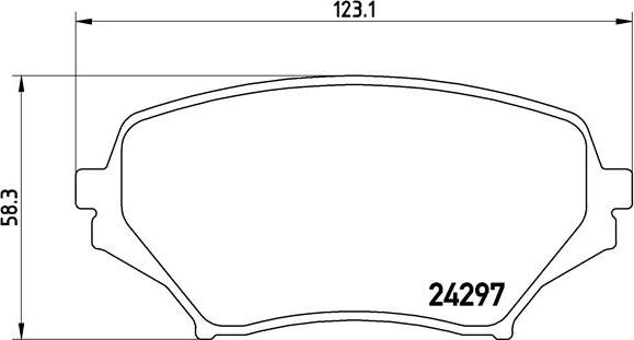 Brembo P 49 043 - Гальмівні колодки, дискові гальма autozip.com.ua