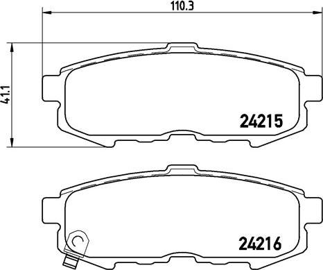 Brembo P 49 042 - Гальмівні колодки, дискові гальма autozip.com.ua