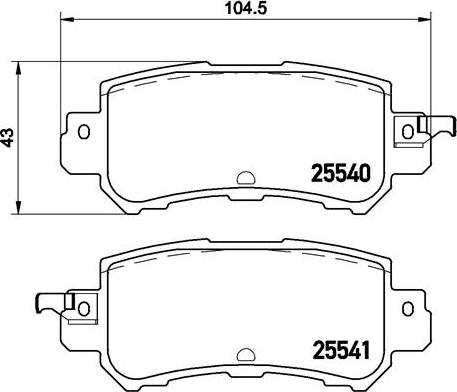 Brembo P 49 047 - Гальмівні колодки, дискові гальма autozip.com.ua