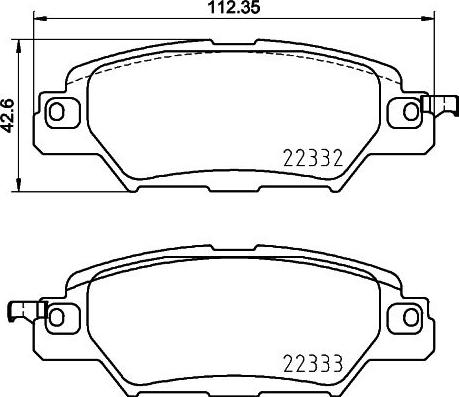 BENDIX 511353 - Гальмівні колодки, дискові гальма autozip.com.ua