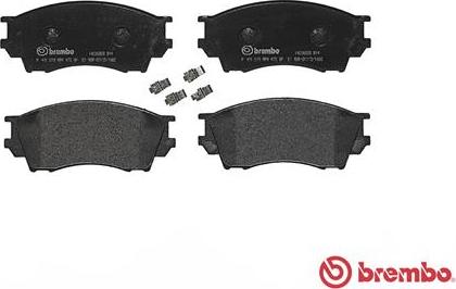 Brembo P 49 019 - Гальмівні колодки, дискові гальма autozip.com.ua