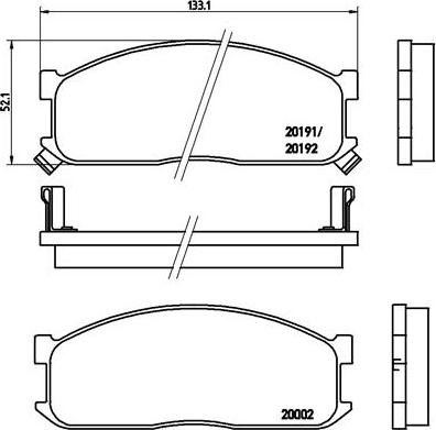 Brembo P 49 010 - Гальмівні колодки, дискові гальма autozip.com.ua