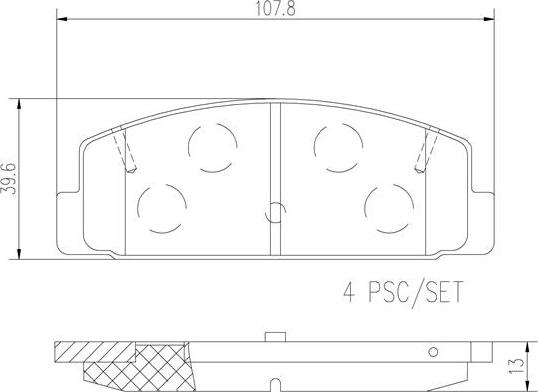 Brembo P49036N - Гальмівні колодки, дискові гальма autozip.com.ua