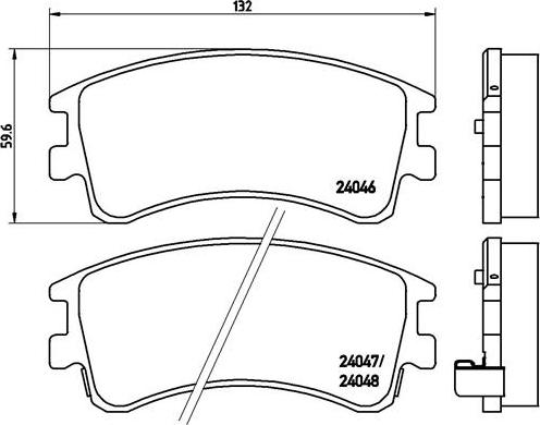 Brembo P 49 032 - Гальмівні колодки, дискові гальма autozip.com.ua