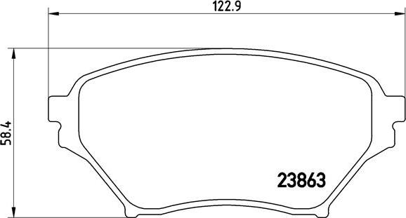 Brembo P 49 029 - Гальмівні колодки, дискові гальма autozip.com.ua