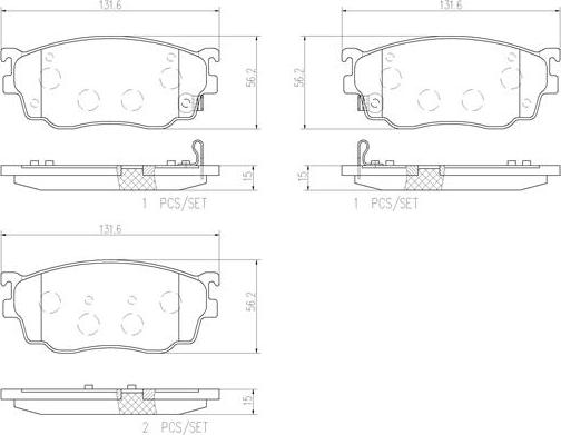 Brembo P49026N - Гальмівні колодки, дискові гальма autozip.com.ua