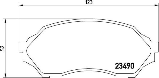 Brembo P 49 027 - Гальмівні колодки, дискові гальма autozip.com.ua