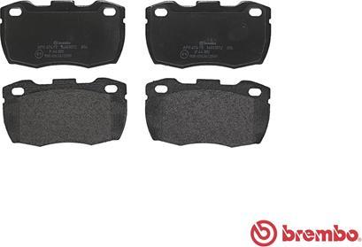 Brembo P 44 005 - Гальмівні колодки, дискові гальма autozip.com.ua