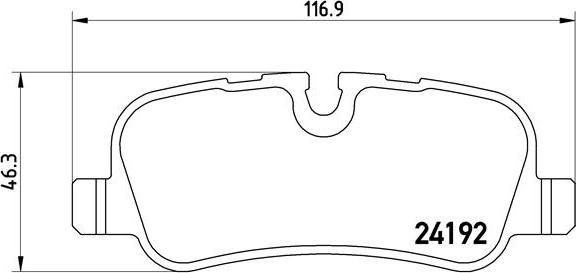 Brembo P 44 019 - Гальмівні колодки, дискові гальма autozip.com.ua