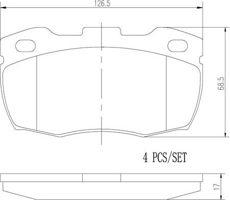 Brembo P44015N - Гальмівні колодки, дискові гальма autozip.com.ua