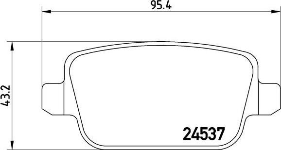 Brembo P 44 017 - Гальмівні колодки, дискові гальма autozip.com.ua