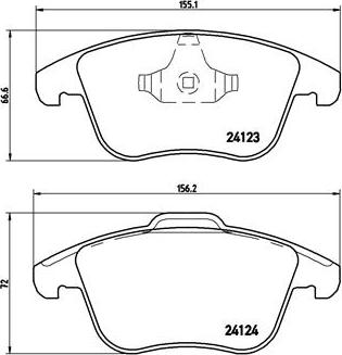 Brembo P 44 020X - Гальмівні колодки, дискові гальма autozip.com.ua