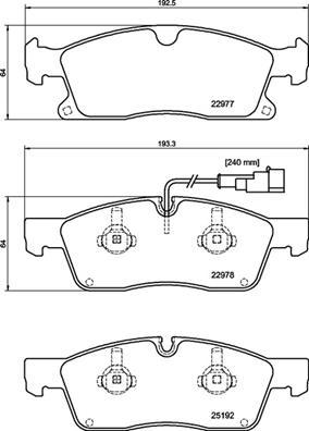 Wagner WBP90246A-D - Гальмівні колодки, дискові гальма autozip.com.ua