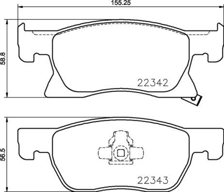 Brembo P 59 092 - Гальмівні колодки, дискові гальма autozip.com.ua