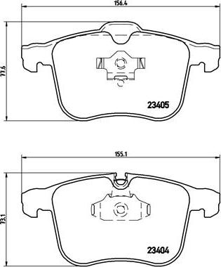 Brembo P 59 049 - Гальмівні колодки, дискові гальма autozip.com.ua