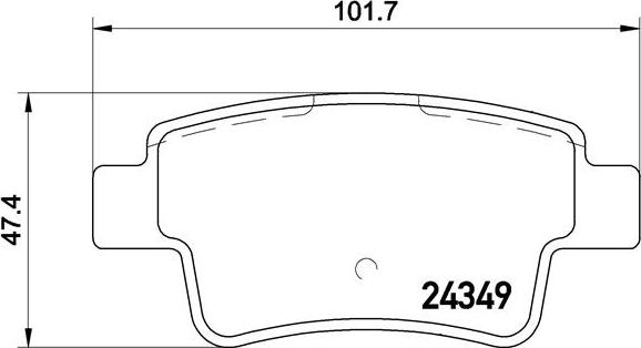 Brembo P59057N - Гальмівні колодки, дискові гальма autozip.com.ua