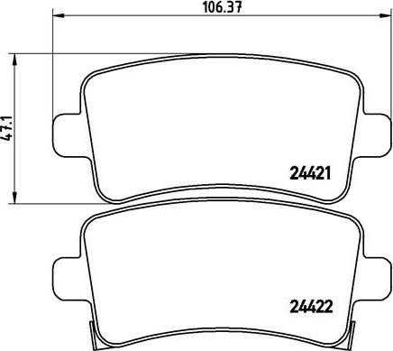 Brembo P 59 060 - Гальмівні колодки, дискові гальма autozip.com.ua