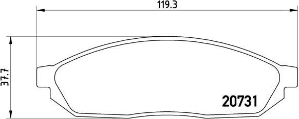 Brembo P 59 007 - Гальмівні колодки, дискові гальма autozip.com.ua