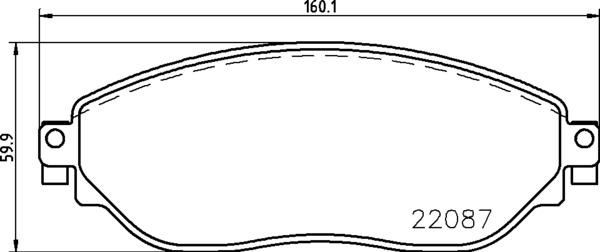 Brembo P 59 082 - Гальмівні колодки, дискові гальма autozip.com.ua