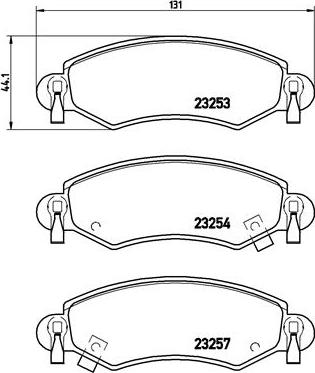 Brembo P 59 035 - Гальмівні колодки, дискові гальма autozip.com.ua