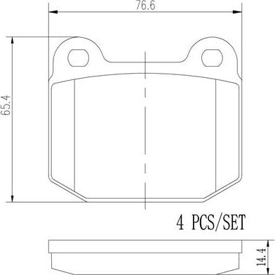 Brembo P59025N - Гальмівні колодки, дискові гальма autozip.com.ua