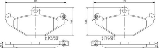 Brembo P59026N - Гальмівні колодки, дискові гальма autozip.com.ua