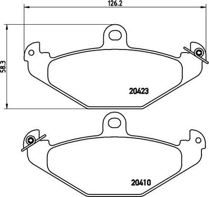 Brembo P 59 026 - Гальмівні колодки, дискові гальма autozip.com.ua