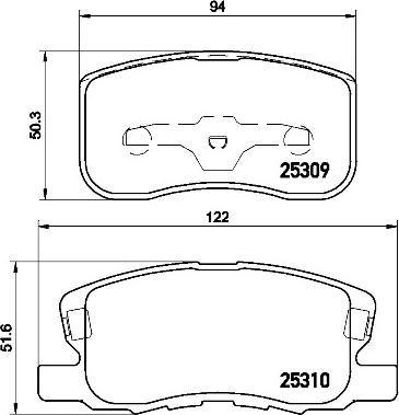 Brembo P 54 046 - Гальмівні колодки, дискові гальма autozip.com.ua