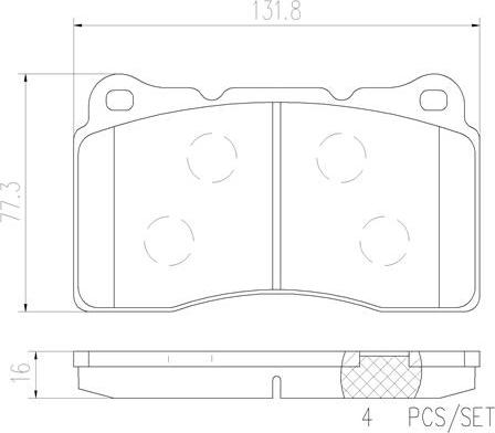 Brembo P54040N - Гальмівні колодки, дискові гальма autozip.com.ua