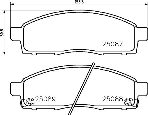 Brembo P 54 055 - Гальмівні колодки, дискові гальма autozip.com.ua