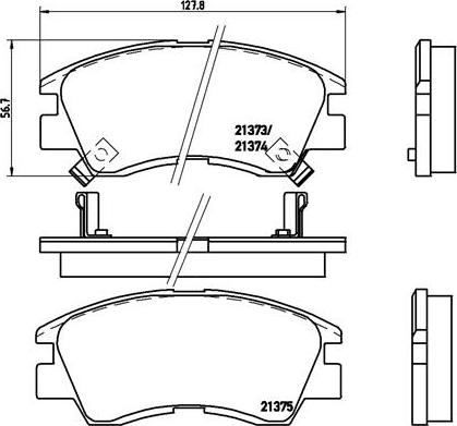 Brembo P 54 008 - Гальмівні колодки, дискові гальма autozip.com.ua