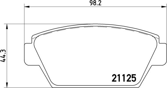 Brembo P54010N - Гальмівні колодки, дискові гальма autozip.com.ua