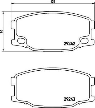 Brembo P54035N - Гальмівні колодки, дискові гальма autozip.com.ua