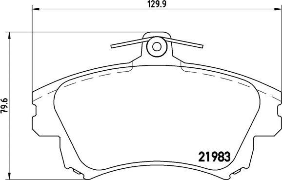 Brembo P 54 036 - Гальмівні колодки, дискові гальма autozip.com.ua