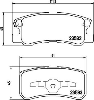 Brembo P 54 031X - Гальмівні колодки, дискові гальма autozip.com.ua