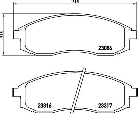 Brembo P 54 032 - Гальмівні колодки, дискові гальма autozip.com.ua